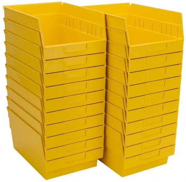 Plastic Hopper Shelf Bin: Yellow MPN:QSB207YLCS