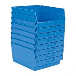 Plastic Hopper Shelf Bin: Blue MPN:QSB209BLCS