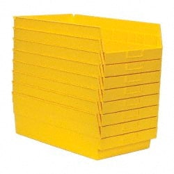 Plastic Hopper Shelf Bin: Yellow MPN:QSB210YLCS