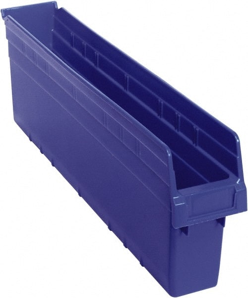 Plastic Hopper Shelf Bin: Blue MPN:QSB805BL