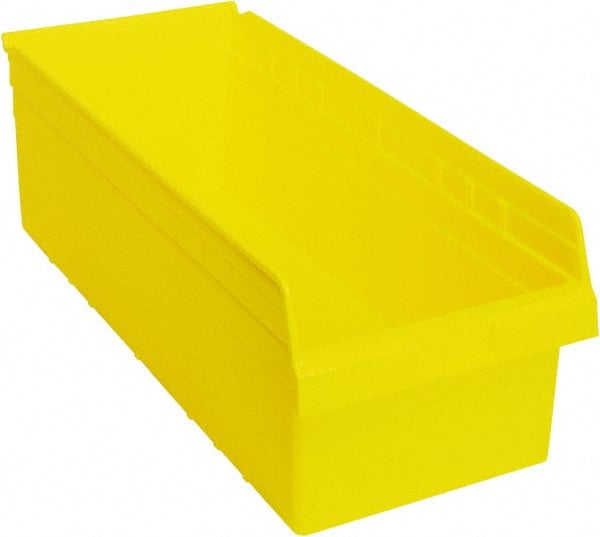 Plastic Hopper Shelf Bin: Yellow MPN:QSB816YL