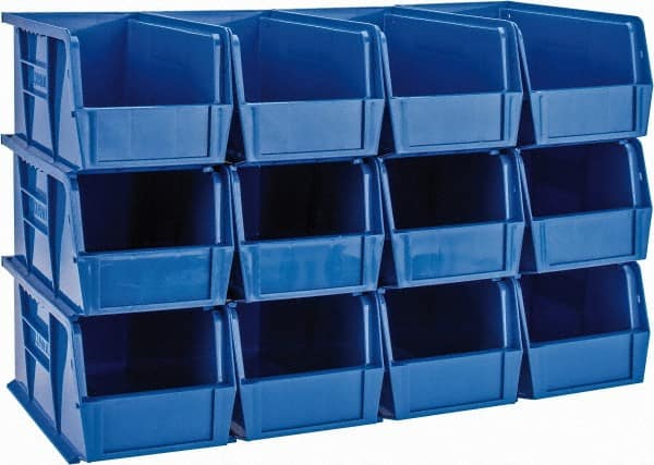 Plastic Hopper Stacking Bin: Blue MPN:QUS230BLCS