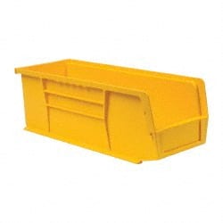 Plastic Hopper Stacking Bin: Yellow MPN:QUS234YLCS