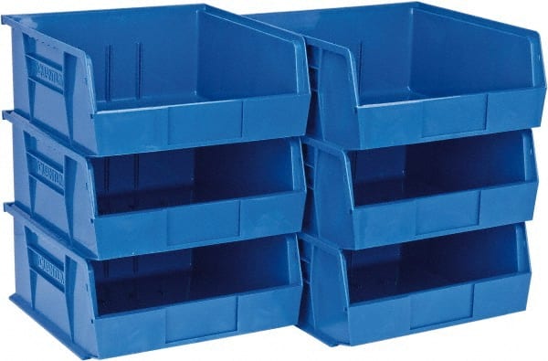 Plastic Hopper Stacking Bin: Blue MPN:QUS235BLCS