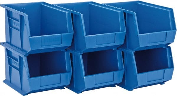 Plastic Hopper Stacking Bin: Blue MPN:QUS239BLCS