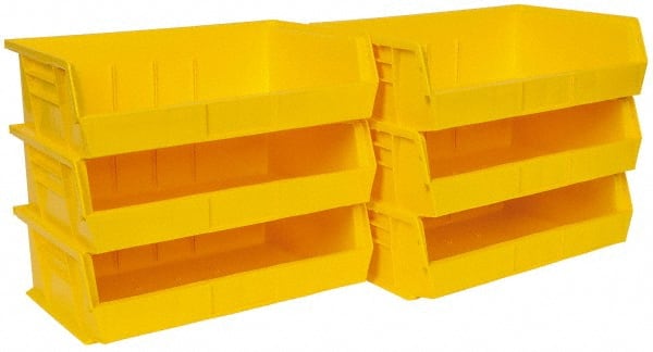 Plastic Hopper Stacking Bin: Yellow MPN:QUS245YLCS