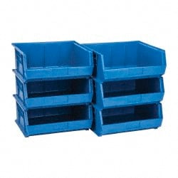 Plastic Hopper Stacking Bin: Blue MPN:QUS250BLCS