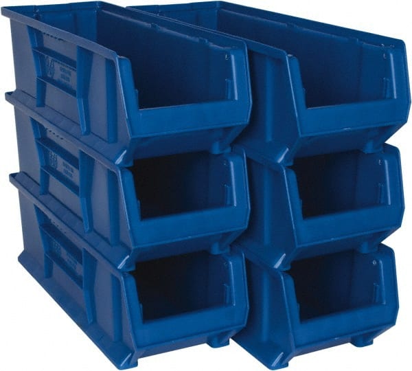 Plastic Hopper Stacking Bin: Blue MPN:QUS950BLCS