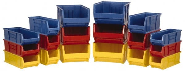 Plastic Hopper Stacking Bin: Yellow MPN:QUS970YLCS