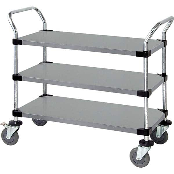 Utility Cart: Stainless Steel, Silver MPN:WRSC-1836-3SS