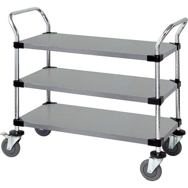 Utility Cart: Stainless Steel, Silver MPN:WRSC-1842-3SS