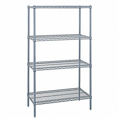 Wire Shelving 18 in Overall Depth MPN:WR63-1824GY