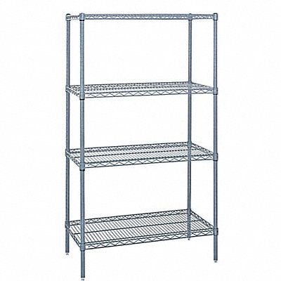 Wire Shelving 18 in Overall Depth MPN:WR74-1848GY