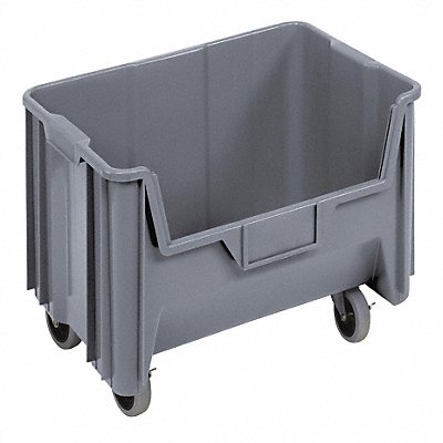 G2979 Mobile Bin Gray Polyethylene 12 7/16 in MPN:QGH705MOBGY