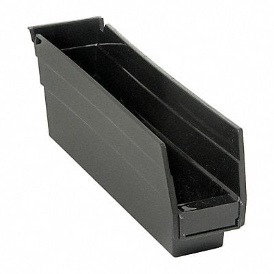 Shelf Bin Black Polypropylene 4 in MPN:QSB100BR