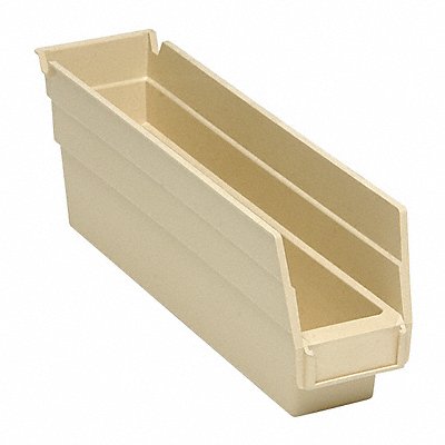 F0612 Shelf Bin Ivory Polypropylene 4 in MPN:QSB100IV