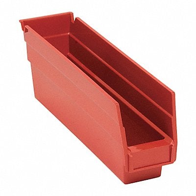 F0612 Shelf Bin Red Polypropylene 4 in MPN:QSB100RD