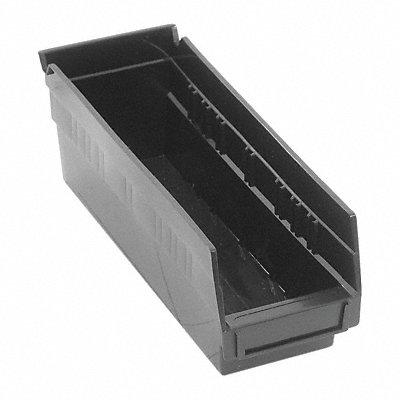 Shelf Bin Black Polypropylene 4 in MPN:QSB101CO