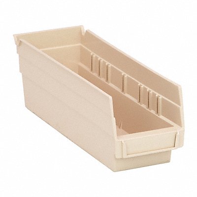 F0613 Shelf Bin Ivory Polypropylene 4 in MPN:QSB101IV