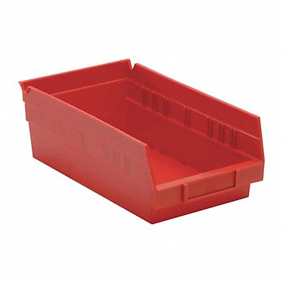 F0614 Shelf Bin Red Polypropylene 4 in MPN:QSB102RD