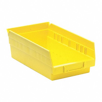 F0614 Shelf Bin Yellow Polypropylene 4 in MPN:QSB102YL