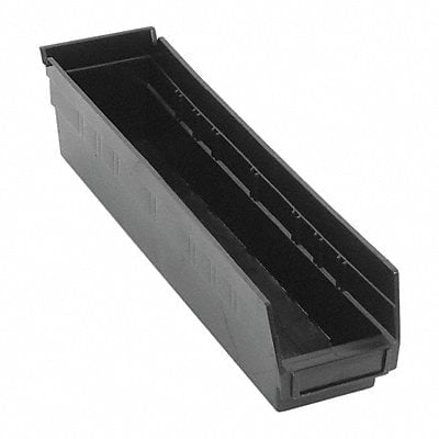 Shelf Bin Black Polypropylene 4 in MPN:QSB103BR