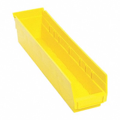 F0617 Shelf Bin Yellow Polypropylene 4 in MPN:QSB103YL