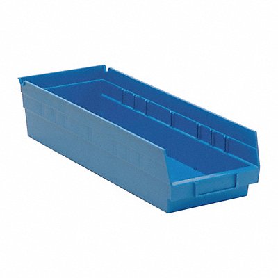 F0618 Shelf Bin Blue Polypropylene 4 in MPN:QSB104BL