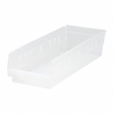 Shelf Bin Clear Polypropylene 4 in MPN:QSB104CL