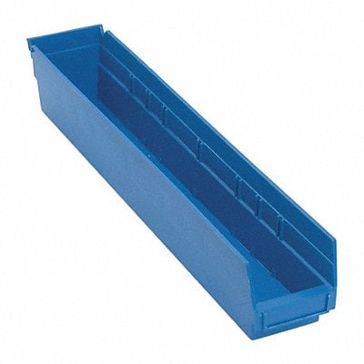 F0621 Shelf Bin Blue Polypropylene 4 in MPN:QSB105BL