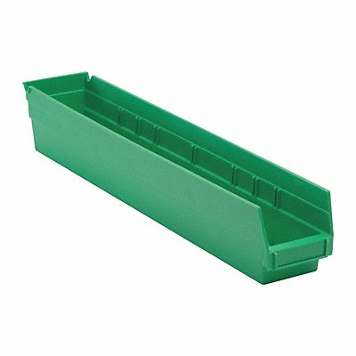 F0621 Shelf Bin Green Polypropylene 4 in MPN:QSB105GN