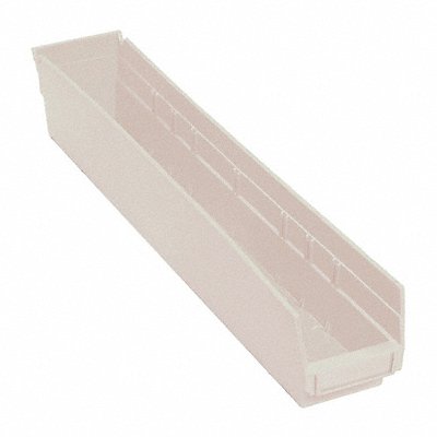 F0621 Shelf Bin Ivory Polypropylene 4 in MPN:QSB105IV