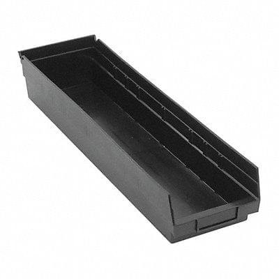 Shelf Bin Black Polypropylene 4 in MPN:QSB106BR