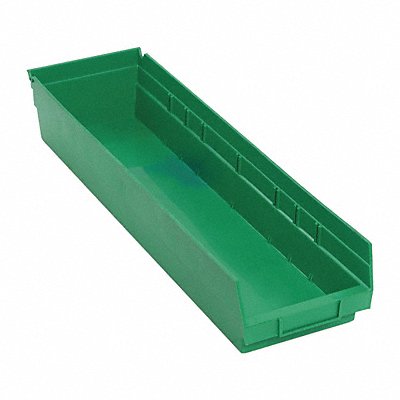 F0622 Shelf Bin Green Polypropylene 4 in MPN:QSB106GN