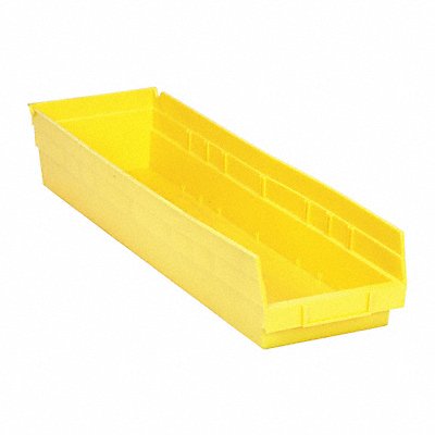 F0622 Shelf Bin Yellow Polypropylene 4 in MPN:QSB106YL