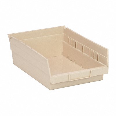 F0615 Shelf Bin Ivory Polypropylene 4 in MPN:QSB107IV