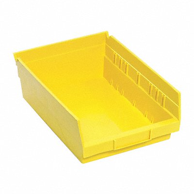 F0615 Shelf Bin Yellow Polypropylene 4 in MPN:QSB107YL