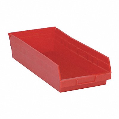 F0619 Shelf Bin Red Polypropylene 4 in MPN:QSB108RD