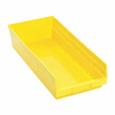 F0619 Shelf Bin Yellow Polypropylene 4 in MPN:QSB108YL