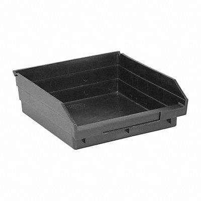 Shelf Bin Black Polypropylene 4 in MPN:QSB109BR