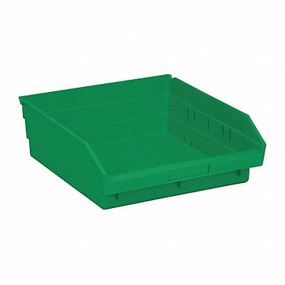 F0616 Shelf Bin Green Polypropylene 4 in MPN:QSB109GN