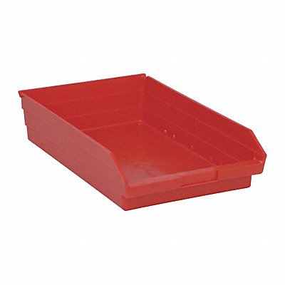 F0620 Shelf Bin Red Polypropylene 4 in MPN:QSB110RD