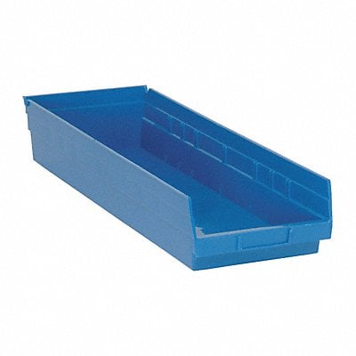 F0623 Shelf Bin Blue Polypropylene 4 in MPN:QSB114BL