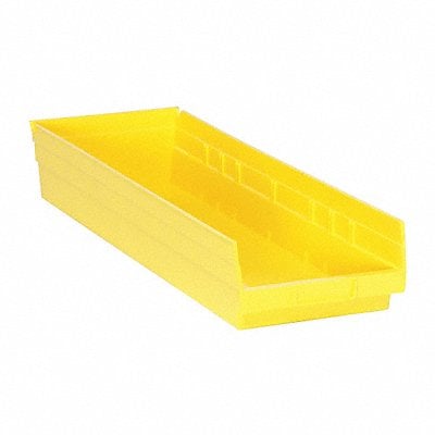 F0623 Shelf Bin Yellow Polypropylene 4 in MPN:QSB114YL