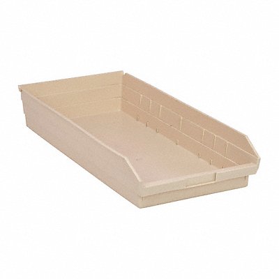 F0624 Shelf Bin Ivory Polypropylene 4 in MPN:QSB116IV