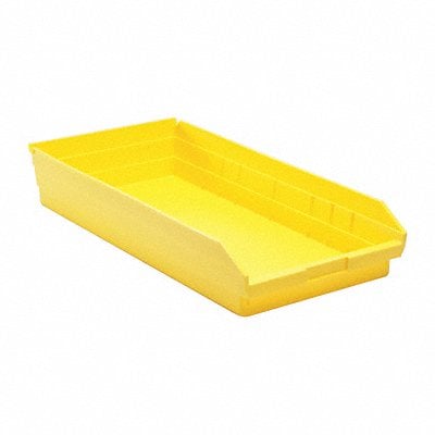 F0624 Shelf Bin Yellow Polypropylene 4 in MPN:QSB116YL