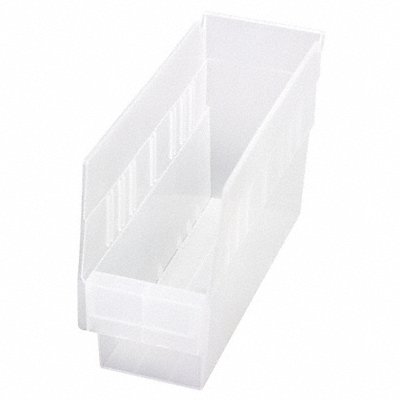 Shelf Bin Clear Polypropylene 6 in MPN:QSB201CL