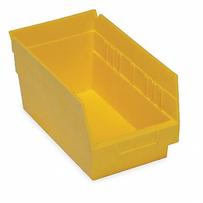 E5729 Shelf Bin Yellow Polypropylene 6 in MPN:QSB202YL