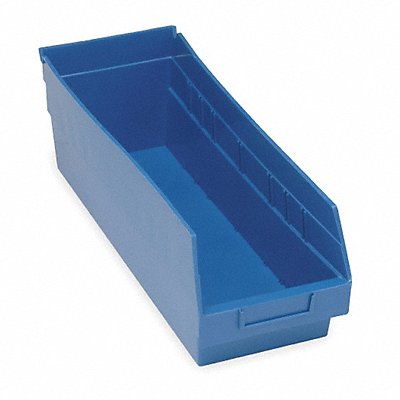 F9082 Shelf Bin Blue Polypropylene 6 in MPN:QSB204BL