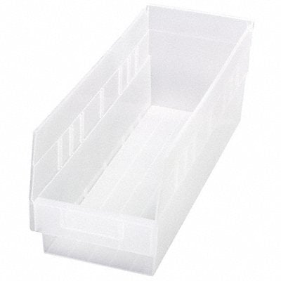 Shelf Bin Clear Polypropylene 6 in MPN:QSB204CL